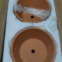 Briful 4 PCS Shallow Terracotta Pots 5.5"x2.8" Flower Pot Clay Pottery Planter with Drainage Hole Cactus Succulent Plant Nursery Pots- Great for Plants,Crafts