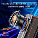 Transparent Wireless Bluetooth Speaker Portable Mini Speaker with LED Colorful Lights Stereo Sound TWS Small Speakers for Office, Party Camping, Shower, Home, Travel