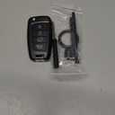 Replacement Key Fob Shell fit for Hyundai Sonata Elantra Tucson Santa Fe Kona Santa Cruz Elantra GT Veloster Accent Flip Key Fob Cover 4 Buttons (4 Buttons)