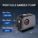 Whole House Water Pressure Booster Pump 80 PSI, 115V Automatic Penmanent Mangnet Motor Constant Pressure 1200GPH,Constant Pressure, Integrated Design, Self-Priming, Pressure Boosting Pump