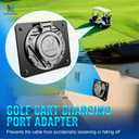 3 x MICTUNING Golf Cart Charging Port Adapter, Compatible with EZGO TXT EZ-GO Golf Cart, 110V AC 36V Adapter Plate for Lithium Battery Conversion and On Board Charging