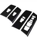 Beautost Fit for Honda CR-V CRV 2023 2024 2025 2026 Car Interior Window Switch Console Panel Cover Trims (Carbon Fiber Black)