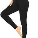FULLSOFT Soft Leggings for Women - High Waisted Tummy Control No See Through Workout Yoga Pants(Black, XX-Large-3X-Large)