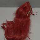 morvally 27.6 Inches Long Red Wig with 2 Ponytails - Anime Cosplay Wigs for Halloween Costume Party (Red, Small Head)