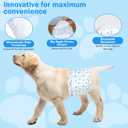 Disposable Male Dog Diapers, XS-26 Count SuperAbsorbent Male Wraps, Soft Cotton, Stereoscopic Edge Fit for Incontinence Dog Nappies, Potty Training, Travel, and Post-Surgical Care