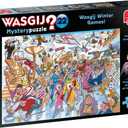 Jumbo, Wasgij, Mystery 22 - Wasgij Winter Games!, Unique Collectable Jigsaw Puzzle for Adults, 1,000 Piece