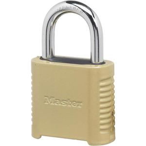 Master Lock 875D Heavy Duty Outdoor Combination Lock, 2 in. Wide, Brass Finish