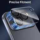 14 x SWUU 2 Pack Camera Lens Protector Compatible with iPhone 17 Pro Max 6.9", Military-Grade 9H Tempered Glass, Shatterproof & Anti-Scratch, HD Clear, No Fingerprint, Case-Friendly