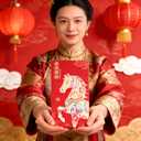 9 x Red Envelopes Chinese New Year Of The Horse 2026,, Lucky Money Envelopes For Lunar New Year,Heavy Duty Li Xi Hongbao With 6 Gold Embossed Patterns Colorful 36Pcs Large Glitter