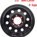 16x6 Trailer Rim Wheel 6 Lug On 5.5 6x5.5 16 inch 16 X 6 X 5.5 Bolt Circle