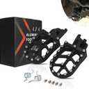 JFG RACING Dirt Bike Foot Pegs,CNC Rest Pedal Footpegs for CR125 CR250 02-11/CRF150R 07-24/CRF250R 04-24/CRF300L 21-24/CRF450R 02-24/CRF250X CRF450X CRF250RX CRF450RX CRF450RL CRF250L CRF1100L-Black (Medium)