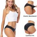 Wealurre Seamless Underwear Invisible Bikini No Show Nylon Spandex Women Panties M