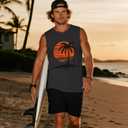 Indoner Mens Sleeveless Tank Tops UPF 50+ Quick Dry Workout Gym Shirts Palm Tree T-Shirt for Swim Beach Bodybuilding (XL)
