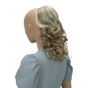 CAISHA 12" Hair Piece Braid Ponytail Extension Voluminous Wavy Light Brown Light Blond Mix PH216