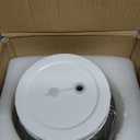 2 Gallon Glass Jar with Airtight Lid(7600ML), Gallon Airtight Glass Storage Jar with Stainless Steel Handle - Large Glass Food Storage Container with Lid Flour, Sugar, and Dog Treats