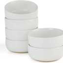 famiware Milkyway Cereal Bowl, Soup Bowls for 6, 25 Ounce Bowls Set for Kitchen, Bowl Set for Cereal Soup Rice Pasta Salad Oatmeal, White