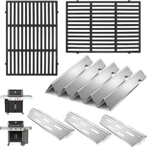 Genesis II Grill Parts for Weber Grill Grates Flavorizer Bars for Weber Genesis II GS4 Cooking Grates Heat Deflector Replacement Parts for Weber Genesis 2 E-310 E-315 S-335 Grill Accessories