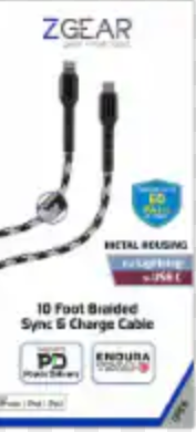 Z Gear 10 Foot Braided Sync
