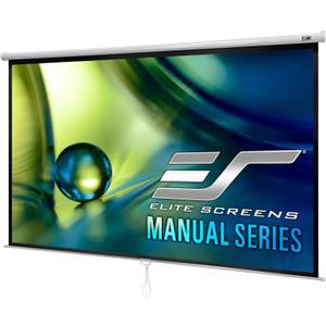 Elite Screens Manual Series, 150-INCH 16:9, Pull Down Manual Projector Screen with AUTO LOCK, Movie Home Theater 8K / 4K Ultra HD 3D Ready, M150XWH2,White