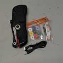 Portable Handheld Sewing Machine for Beginners - Mini Hand Held Sewing Machine for Adults - Small Cordless Stitching Machine for Home Travel (black)