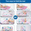 Toddler Nap Mat with Pillow and Blanket, Soft Sleeping Bag for Kids Boys and Girls, Slumber Bags Kids for Preschool, Daycare, Travel, Camping, 54" x 33" Great for Ages 3 Plus (Pink)