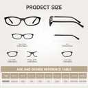 Reading Glasses for Women  Stylish Anti-Eyestrain & Anti-Glare Readers Lightweight Computer Eyeglasses(red,1.75X)