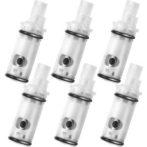 Enhon 6 Pack Faucet Cartridge Replacement Kit Compatible with Moen 1224 1224B Double Handle Faucets and Tub Showers, Durable Brass and Plastic