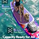 SLOOSH Inflatable Stand Up Paddle Board, 10'6" Inflatable Paddle Boards with Premium Accessories, Non-Slip EVA Deck, Ultra-Light Carry Bag Pump, Meander SUP for Youth & Adults