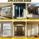 40FT Weather Stripping Door Seal Window Seal - Brush Window Insulation Door Weather Stripping Anti-Draft for Door Insulation Soundproofing (0.35" X 0.35", Gray)