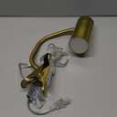 Energetic Clip on Lamp for Bed, Non-Dimmable Reading Light for Bed and Desk, 4000K Cool White, 3.5W 240 LM Flexible Gooseneck lamp, Eye Protection, ETL Listed, Gold