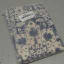 AEIOAE Boho Pillow Covers 18x18 Inch Set of 2,Carpet Pattern Throw Pillows Case,Navy Blue Beige Ethnic Design Outdoor Decorative Square Linen Farmhouse Decor Cushion Covers for Home Sofa Bed Couch