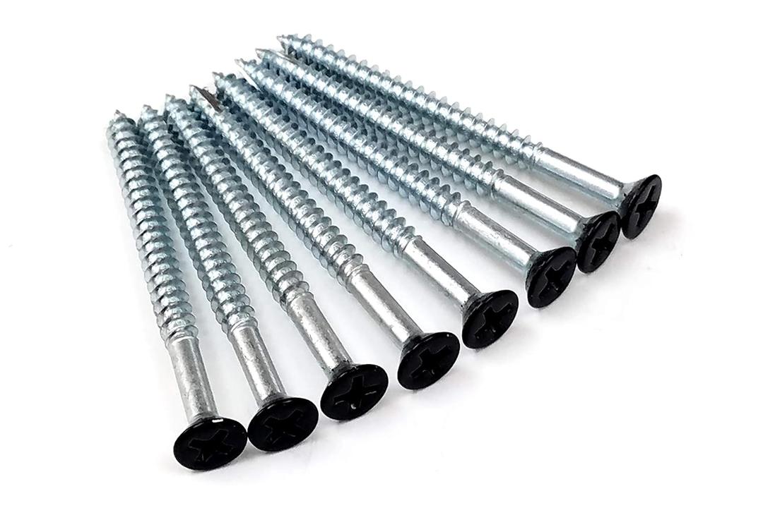 Hinge Outlet Wood Screws, Heavy-Duty Screws for Doors, Cabinets, Furniture & DIY Projects (Black, 9 X 2 1/4, 24 Pack)
