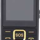 Yoidesu Senior Cell Phone Unlocked Big Phone for Elderly with 2.6 Inch HD Shatterproof Screen SOS Large Key Tactile Keys Flashlight Charging Dock (Black)