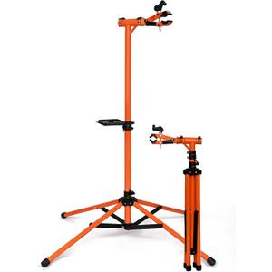 Heavy-duty Adjustable Bike Workstand (Max 275lbs) ,Folding Bicycle Repair Stand for Maintenance (Max-275lbs Shake Test 220lbs RED)