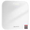 UNIWEIGH Digital Bathroom Scale for Body Weight,Accurate Weight Scale up to 440lbs,Body Scales with Sturdy Tempered Glass,with LED Display,Step-on,Compact Size,3 Units and Batteries inclued,White