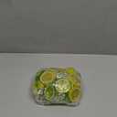 60PCS Artificial Lemon Slices Blocks and Fake Ice Cubes