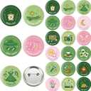18 Pcs Camping Bachelor Party Badge Set Bachelorette Camp Party Favors Last Trail Before the Veil Bachelorette Gift Bride Buttons for Camping Bridal Shower Team Bride Accessories(Cute)