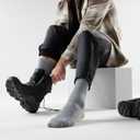 Smartwool Unisex Mountaineer Classic Edition Max Cushion Second Cut Crew Socks (M, Gray)