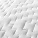 R.SHARE White Queen Size Quilt Bedding Sets with Pillow Shams, Boho Full Lightweight Soft Bedspread Coverlet, Quilted Blanket Thin Comforter Bed Cover for All Season, 3 Pieces, 90x90 inches