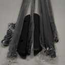 Whitmor Adjustable Clothes Rack Heavy Duty Clothing Rack Collapsible Rolling Clothes Organizer with Sturdy Wheels, Easy to Assemble, Black and Chrome