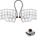 YIVU Corne LP Low Profile Split Ergonomic Keyboard, 40% Ortholinear Hot-Swappable Mechanical Keyboard with RGB Backlight, Vial Programmable for Programmers and Typists