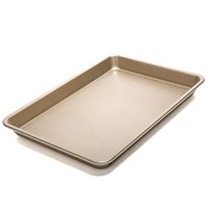 Vinino Half Sheet Pan, Non-stick Baking Sheet, Cookie Sheets For Baking with Square Texture Pattern, 12"x17" Thicker Carbon Steel Baking Pan Tray