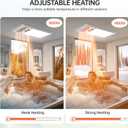 VallisCo 4-in-1 Bathroom Fan with Light & 1800W Heater