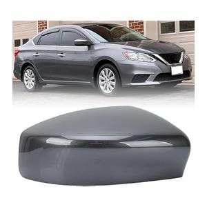 Car Door Side Rearview Mirror Cover Compatible With Nissan Altima 2013-2018, Sentra 2013-2019 Housing Rearview Mirror Protective Cover With Signal Light Moonlight Silver Right Side