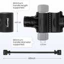 Dumbbell to Barbell Converter 2.0 Transform Dumbbells into Barbell Set for Home Gym, Adjustable Weight Bar with Anti-Slip Foam Grip, Steel Clamp & 200LB Max Capacity, Compatible with Standard Dumbbells