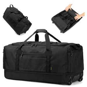 170L Extra Large Baseball Bag with Wheels Gym Duffle Softball Catchers Coach Team Equipment Bags Collapsible Rolling Travel Duffel Bat Gear Bag for Hockey Basketball Football Volleyball Soccer