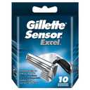 Gillette Sensor Excel Razor Blades for Men Pack of 10 Blades