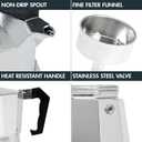 Primula Classic Stovetop Espresso and Coffee Maker, Moka Pot for Italian and Cuban Caf Brewing, Greca Coffee Maker, Cafeteras, 6 Espresso Cups, Silver