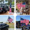 HIBLE 5 Foot Carbon Fiber Flag Pole Single Piece Flag Pole for Truck, House, Boat, Vehicle, SUV (1 Inch, Fit 2x3 FT Flag and 1-1.25 Inch Mount), Size: 5FT 1 Inch