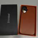 SHIELDON Genuine Leather Case for iPhone 17 6.3" 2025, Compatible with Magsafe, [Updated Camera Button], Magnetic Wireless Charging, Camera Bezel, Slim Fit Shockproof Protective Cover - Retro Brown